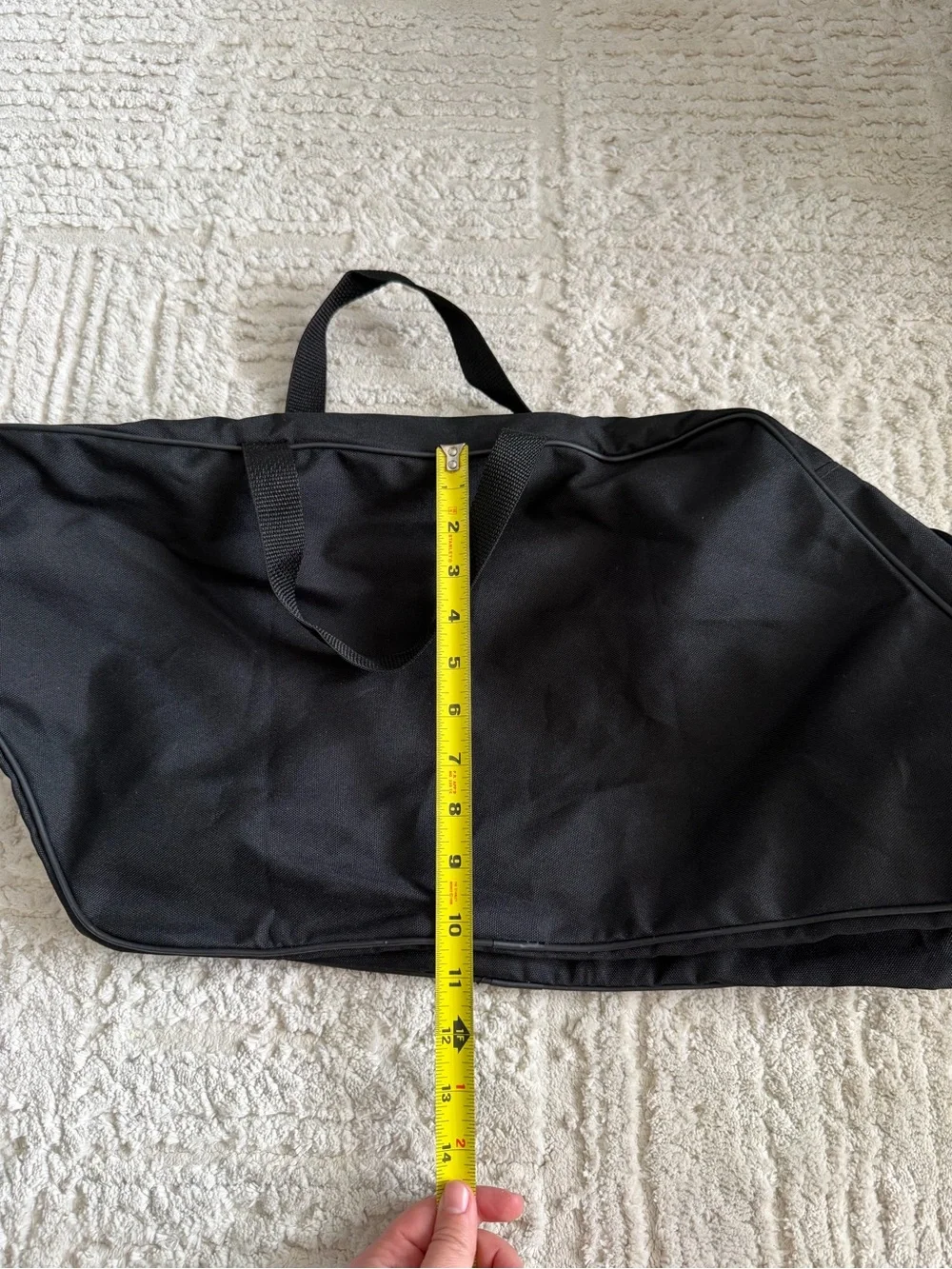 Harley Davidson Large Black Canvas Duffle Bag Travel Carry On Biker Motorcycle